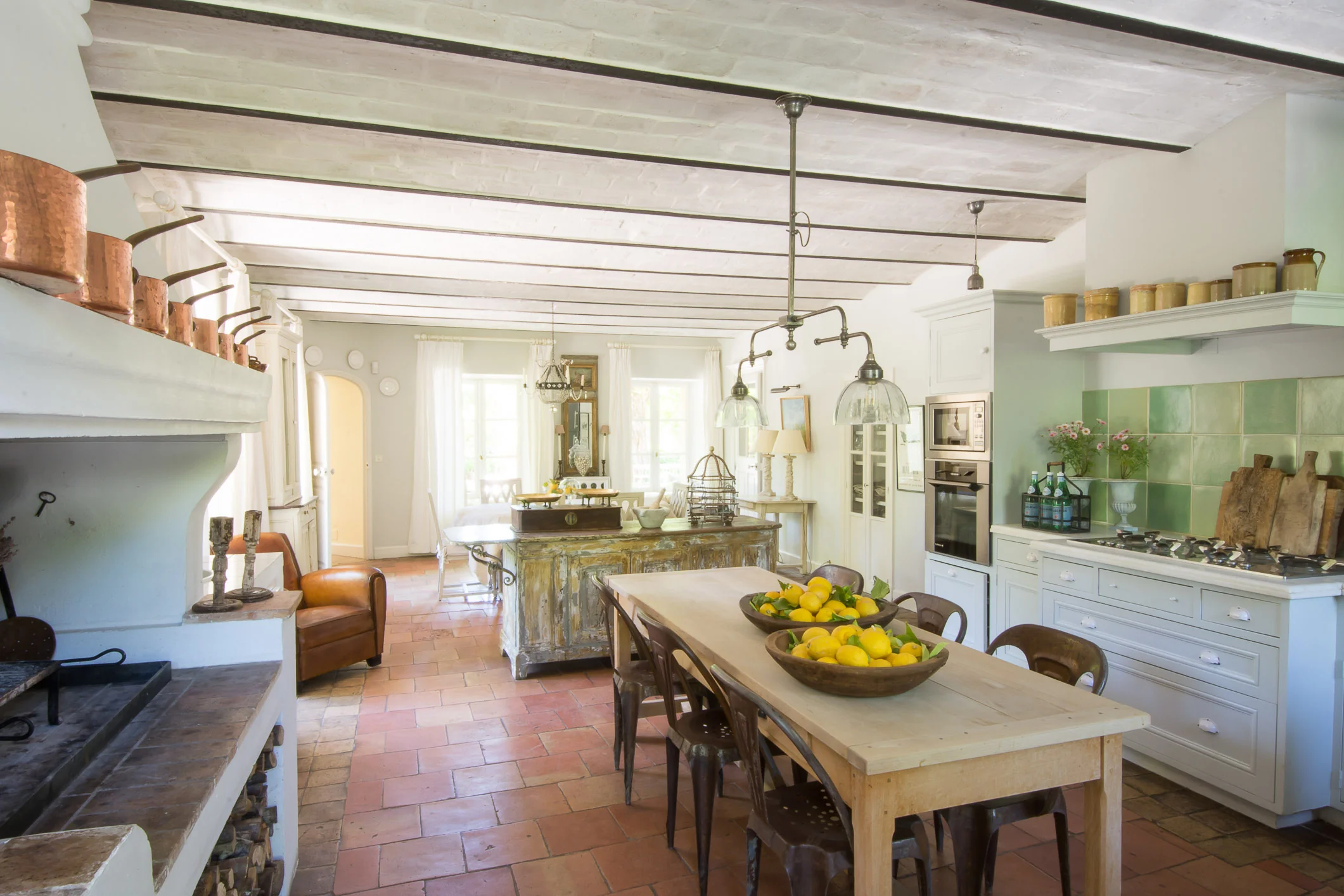 Antique-Looking French Kitchen