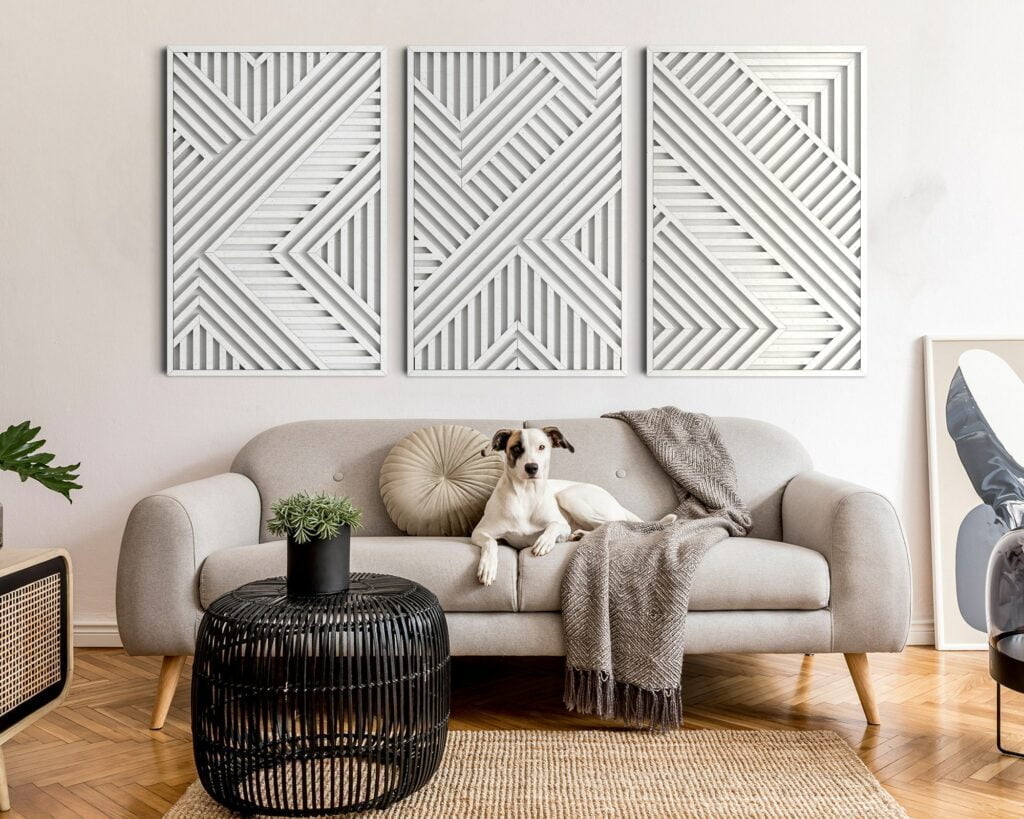 Geometric Wood Wall Art
