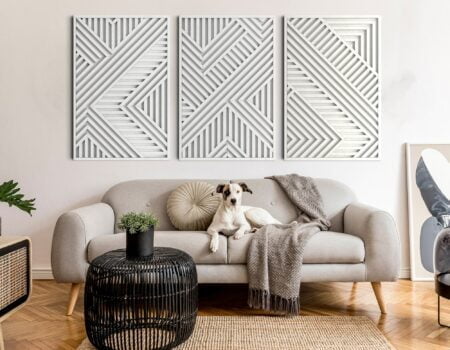 Geometric Wood Wall Art