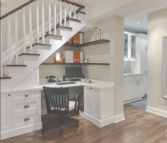 Home Office Under the Stairs