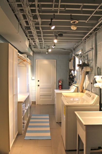 Make Your Underground Space Into a Laundry Room