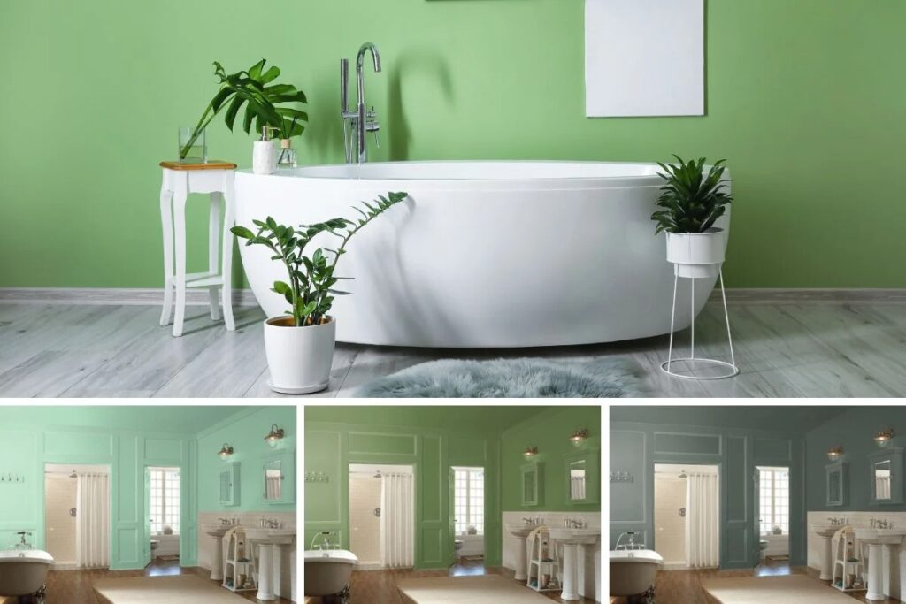 green bathroom ideas and accessories