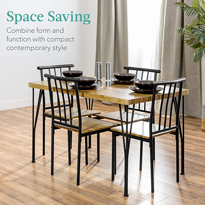 Best Choice Products 6-Piece Dining Set with Bench
