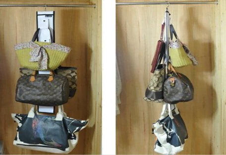 DIY Hanging Purse Storage