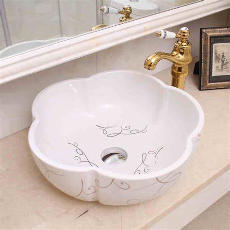 Flower-Shaped Bathroom Sink