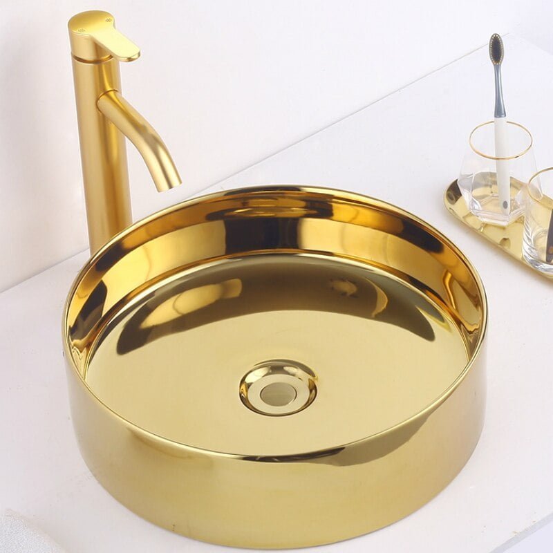 Gold Bathroom Sink