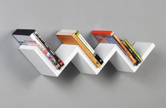 Horiontal Zig-Zag Floating Shelf