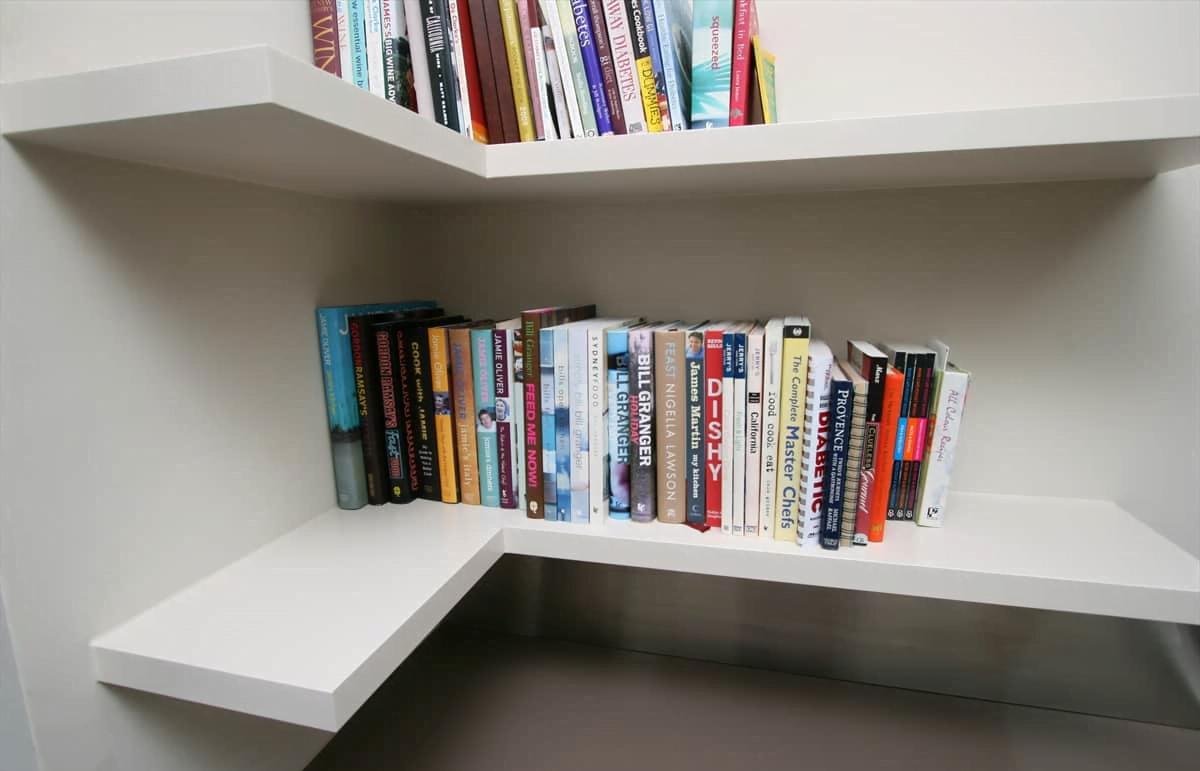 L-Shaped Corner Shelving