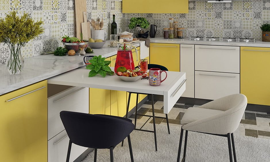 Open Kitchen with Multi-Functional Furniture