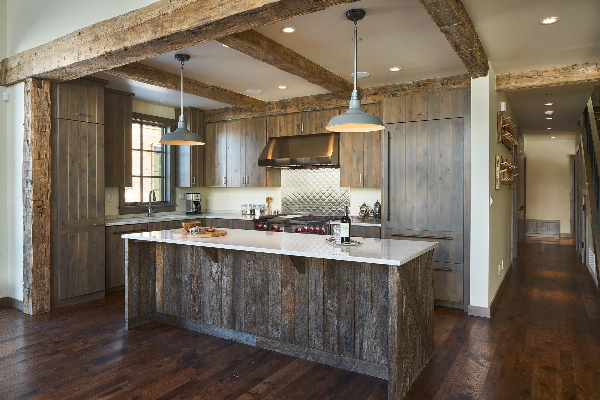 Rustic Style Open Kitchen