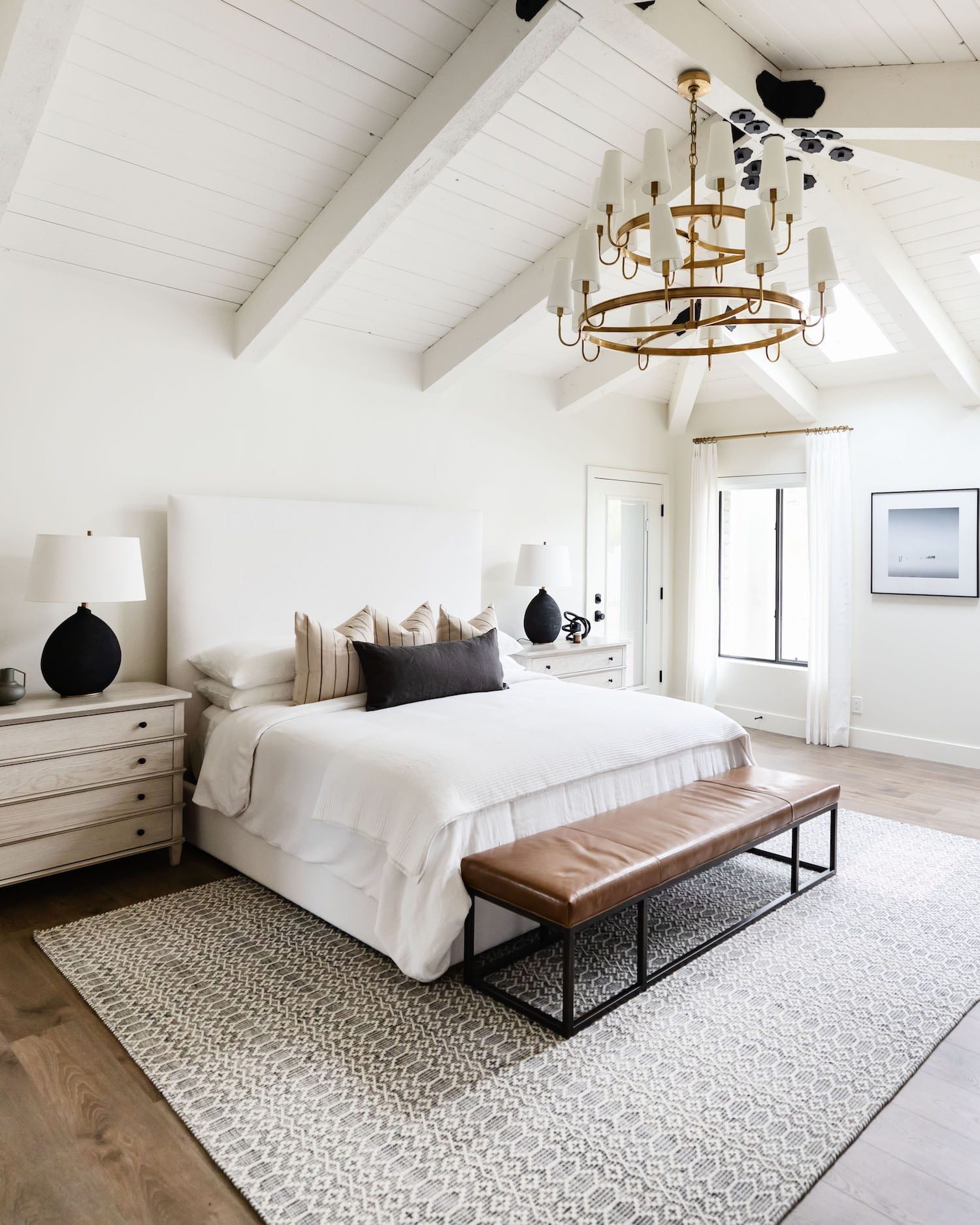 Vaulted Shiplap Ceiling, including Wooden Beams