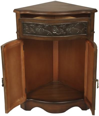 Accents Walnut Corner Cabinet