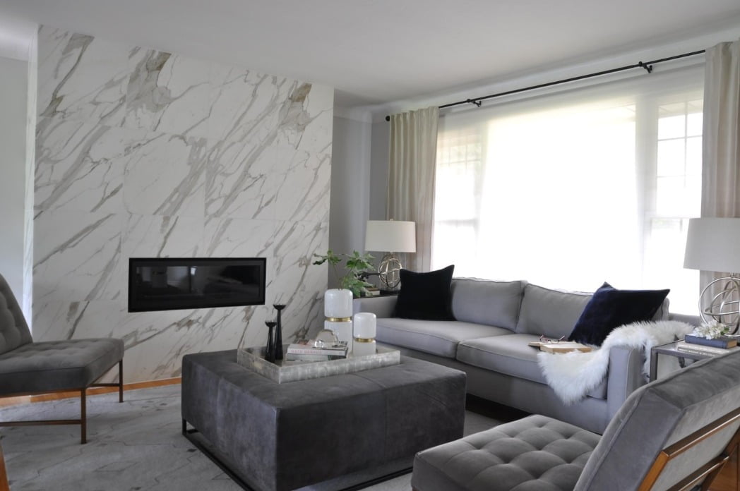 Add Grey Marble to Wall