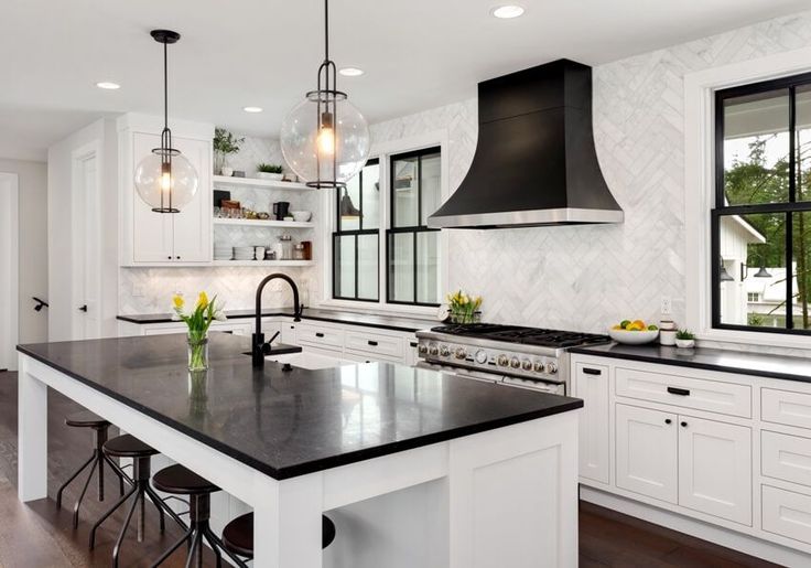 Black and White Countertops