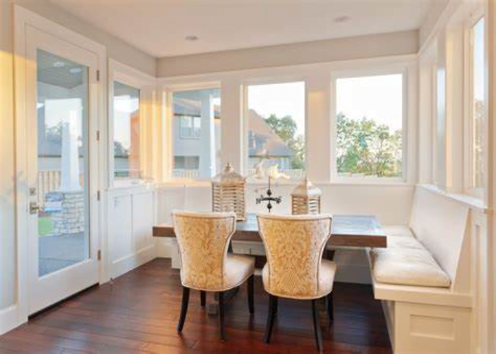 Breakfast Nook Beside Bay Window