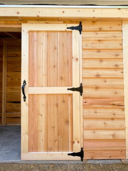 Cedar Shed Door