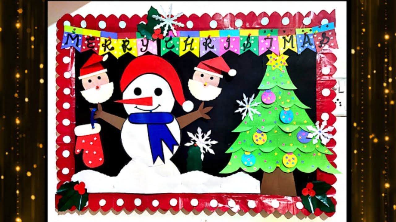 Christmas-Themed Bulletin Board
