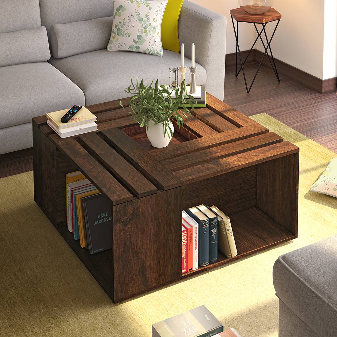 Coffee Table Hidden Storage