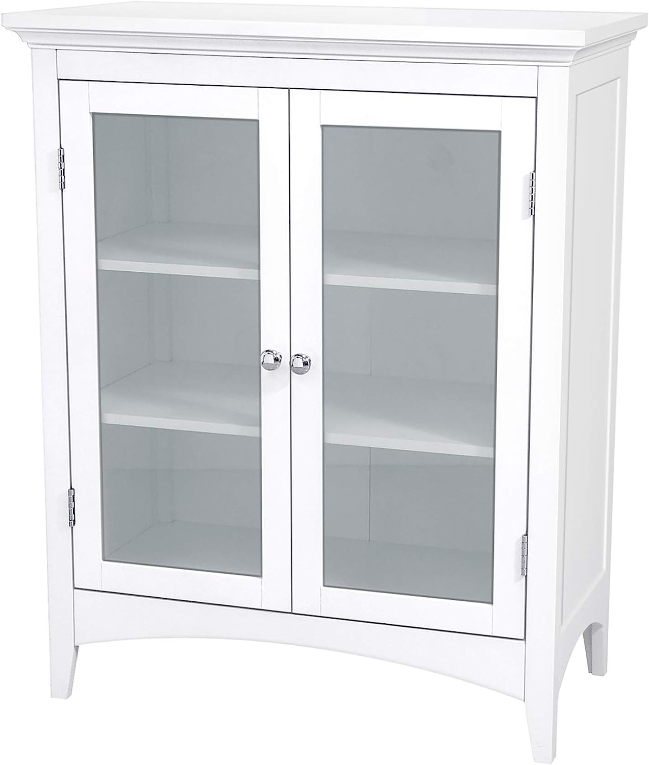 Glass Front Corner Hutch