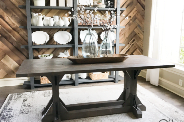 Industrial Corbel Farmhouse Table