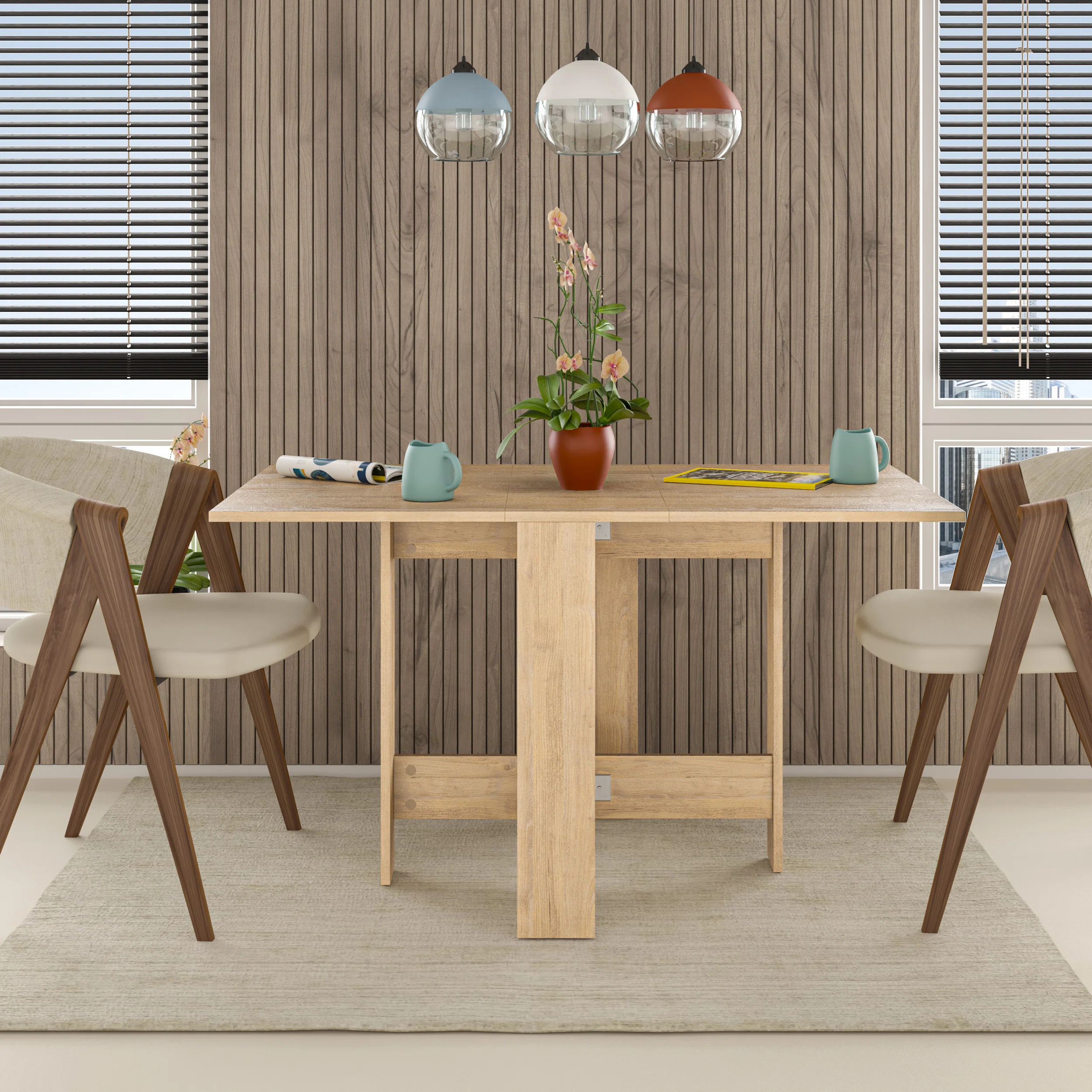 Jurate Drop Leaf Trestle Dining Table .jpg