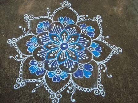 Mandala Chalk Drawing