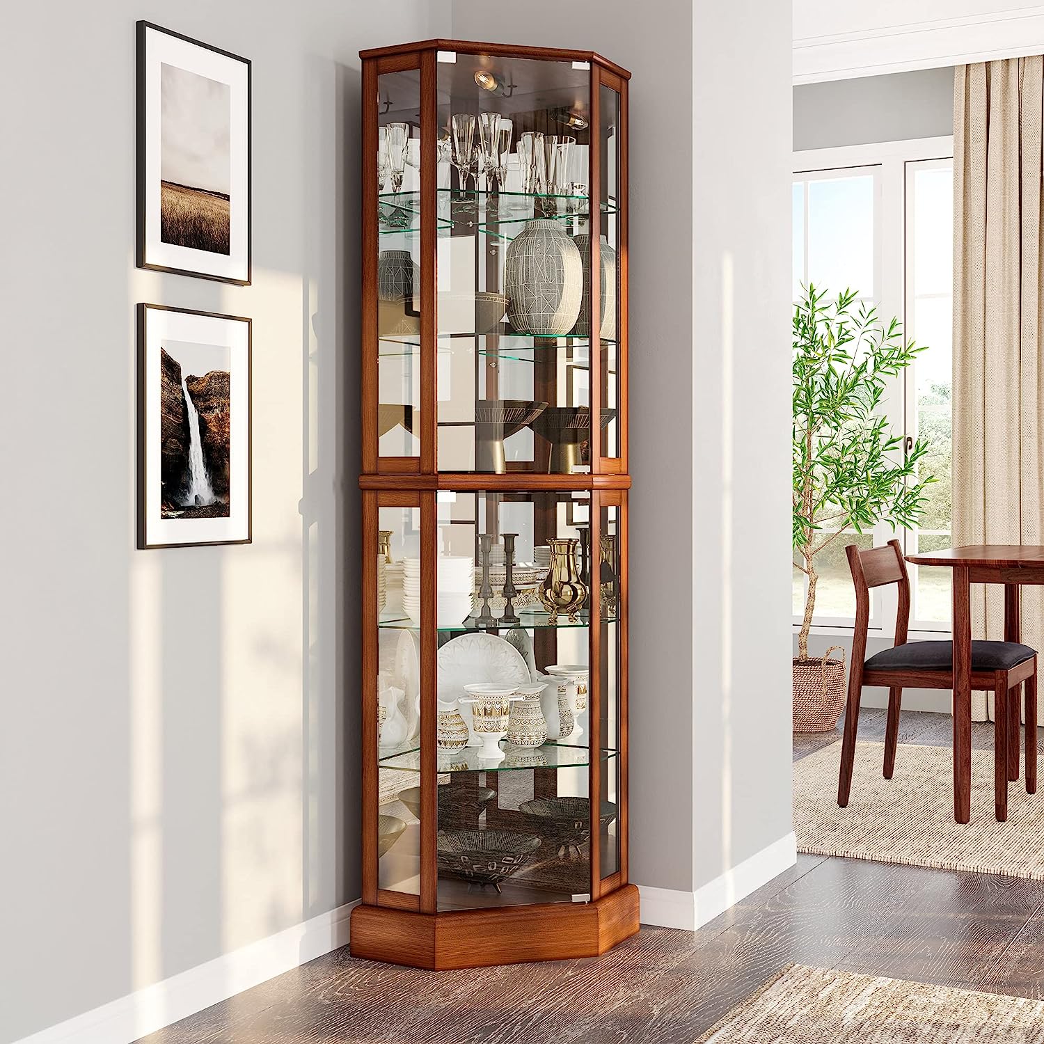 21 Eye-Catching Corner Hutch Designs for Your Dining Room - TheHomeShare