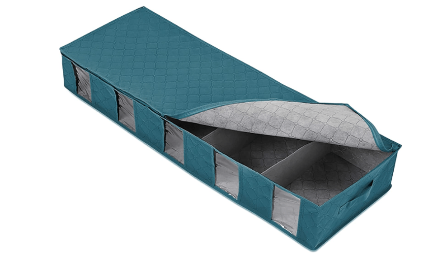 Pomobie Under Bed Storage Box Storage Bag Ideas (Blue, One Size)