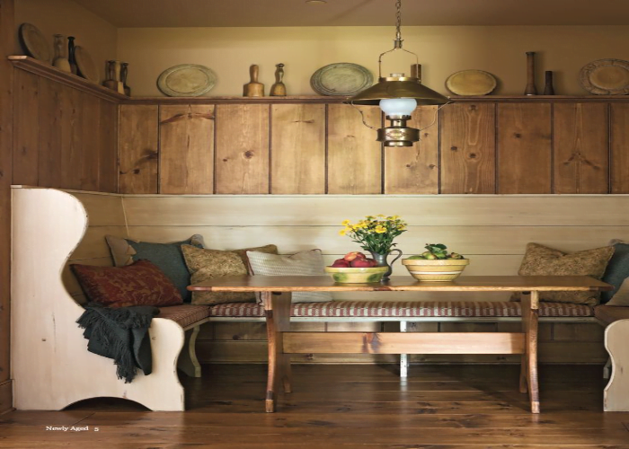 Rustic Breakfast Nook Bench