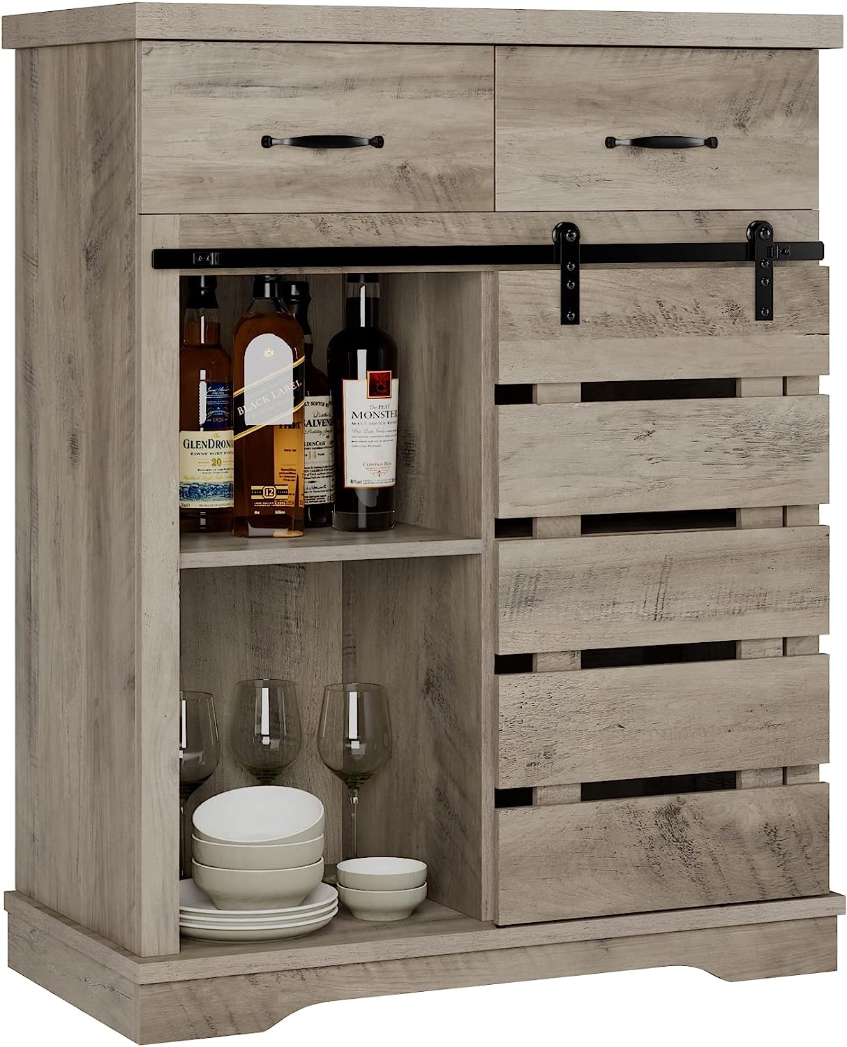 Sliding Barn Door Storage Cabinet