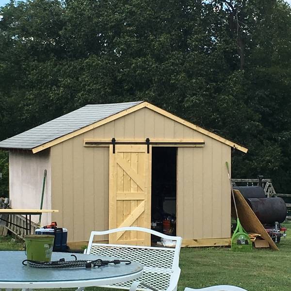 Sliding Shed Door