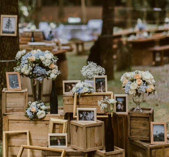 Stacked Rustic Crates