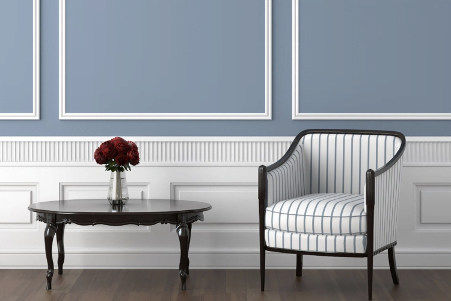 Use Dover White to Highlight the Details of Trims and Moldings
