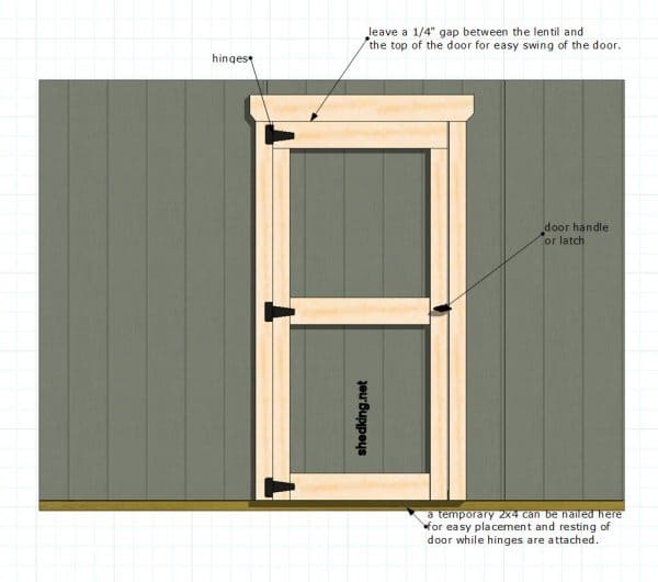 Weather Protection Shed Door